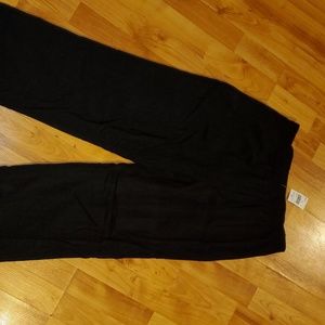 Black loose fit trousers